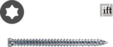 Vite montaggio, testa ridotta e cilindrica TX 30, zincata blu 7.5x112 mm ( 200 pz ) 112 mm