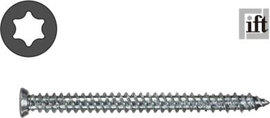 Vite montaggio, testa svasata TX 30, zincata blu 7.5x112 mm ( 200 pz ) 112 mm | Standard