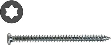 Vite montaggio, testa tonda Tx 30, zincata blu 7.5x112 mm ( 200 pz ) 112 mm