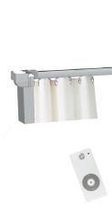 Motorized Curtain rail with emitter, various rail lengths, switch operation possible, smart home compatible 