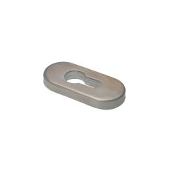 Protection escutcheon oval 8 mm stainless steel cover 75x34x9,5 mm ( 1 ST ) 