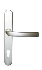 Internal door handle, aluminium, galvanised, silver F1 with fixing cam 246 mm ( 1 ST ) silber F1 | mit Fixiernocken