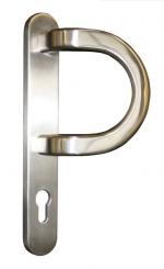 External door impact shield, stainless steel with fixing cam 246 mm ( 1 ST ) 