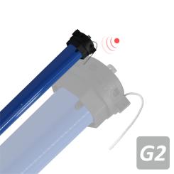 Motore tubolare, regolazione finecorsa meccanico, radioricevente integrata, 6 Nm con adattatore rullo tondo da 50mm, G2 ( 1 pz ) 6 Nm (max. 14 kg) | 50 mm, Rund