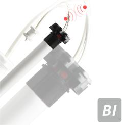 Motore tubolare a batteria, finecorsa regolazione elettronica, 13 Nm, adattatore albero ottagonale 40mm, Prot. radio BI ( 1 pz ) 13 Nm (max. 29 kg) | 40 mm, 8-Kant | Motor
