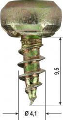 Vite di fisaaggio a scatto con testa in acciaio, per vari profili 