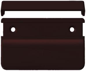 Maniglia squadrata per portafinestra da esterno marrone cioccolato RAL 8017 70x50x12 mm ( 10 pz ) schokoladenbraun, RAL 8017