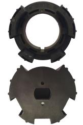 Set adattatore, albero 63 mm per tende avvolgibili, colore nero ( 1 SET ) 63 mm | 35 mm