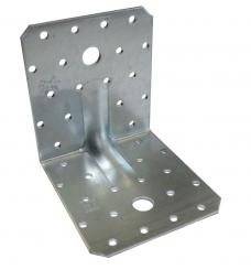 Squadretta angolare, zincatura galvanica, con rinforzo angolare 105x105x90x3 mm ( 50 pz ) 105 x 105 x 90 x 3 mm | mit Sicke