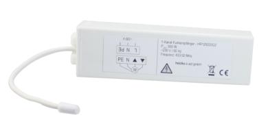 Ricevitore radio esterno per motore tapparella, 230 V/AC, 433,92 MHz, bianco ( 1 pz ) 