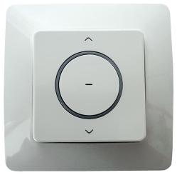 1-channel wall / hand-held emitter, incl. battery, 433.92 MHz, white ( 1 ST )