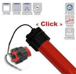 Motore tubolare, regolazione elettronica finecorsa, 20 Nm con adattatore per rullo SW 60, rivelatore ostacoli ( 1 pz ) 