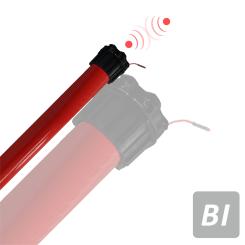 Tubular motor with built-in receiver, mechanically adjustable limit positions, various sizes 