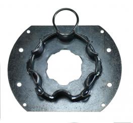 Prefabricated bracket for tubular motors with clippable motor heads, for roller shutter boxes from Inoutic ( 1 ST ) 