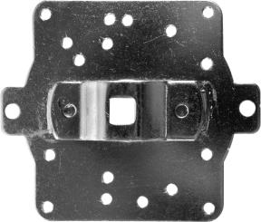 Prefabricated bracket for tubular motors with 10 mm square shaft, for roller shutter boxes from SKS ( 1 ST ) 