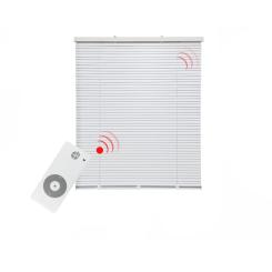 Veneziana elettrica con motore tubolare a batteria, lamelle 25mm, montaggio senza foratura 60x220 cm ( 1 pz ) 60 x 220 cm