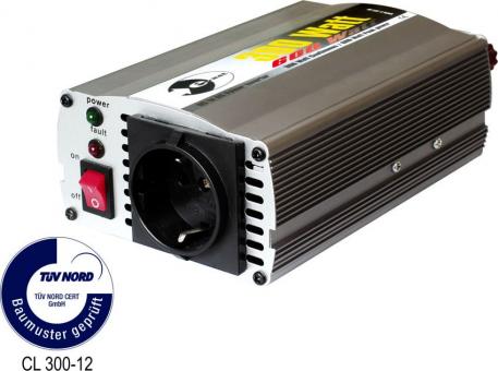 Inverter 12 V DC/230 V AC 50HZ - potenza continua 300 Watt, picco potenza rapido 600 Watt 300 W ( 1 pz ) 12 V | 300 W