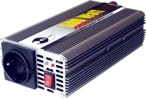 Inverter 12 V DC/230 V AC 50HZ - potenza continua 500 Watt, picco potenza rapido 1000 Watt 500 W ( 1 pz ) 12 V | 500 W